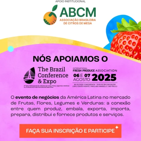 A ABCM apoia um dos principais eventos de negócios da América Latina no setor de frutas, flores, legumes e verduras.