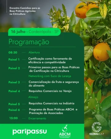 Encontro Caminhos para as Boas Práticas Agrícolas na Citricultura