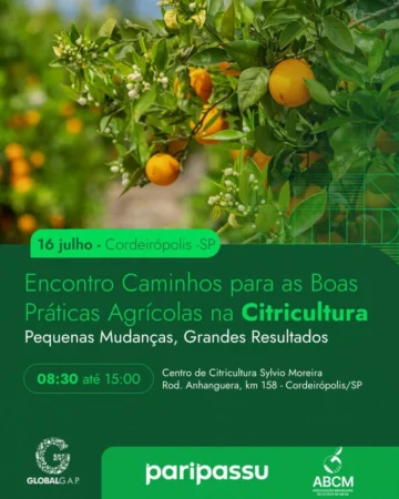 Encontro Caminhos para as Boas Práticas Agrícolas na Citricultura