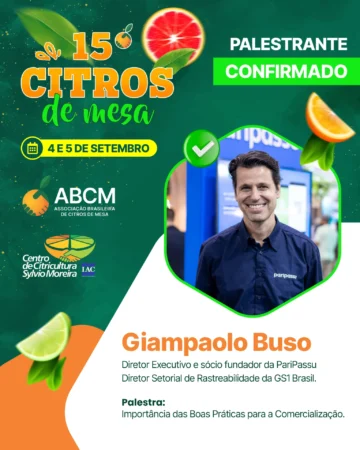 Palestrante Confirmado 15ª edição do Citros de Mesa