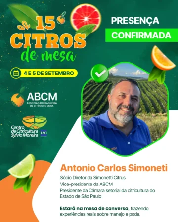 Presença Confirmada 15ª edição do Citros de Mesa