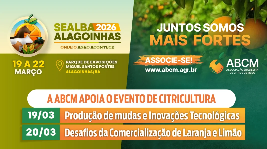 A ABCM Apoia o Evento de Citricultura SEALBA 2026!